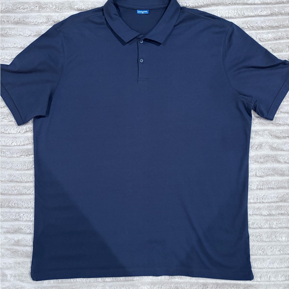 Men's Navy Polo Shirt by Unknown Brand - Short Sleeve Performance Polo